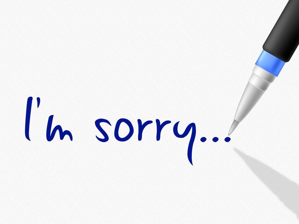 Free Image of I m Sorry Represents Regret Contact And Communication 