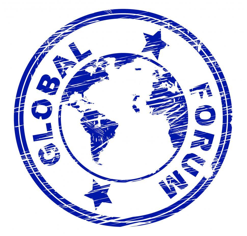 Free Image of Global Forum Means Social Media And Communication 