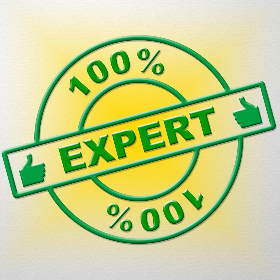 Free Image of Hundred Percent Expert Indicates Training Proficiency And Expert 