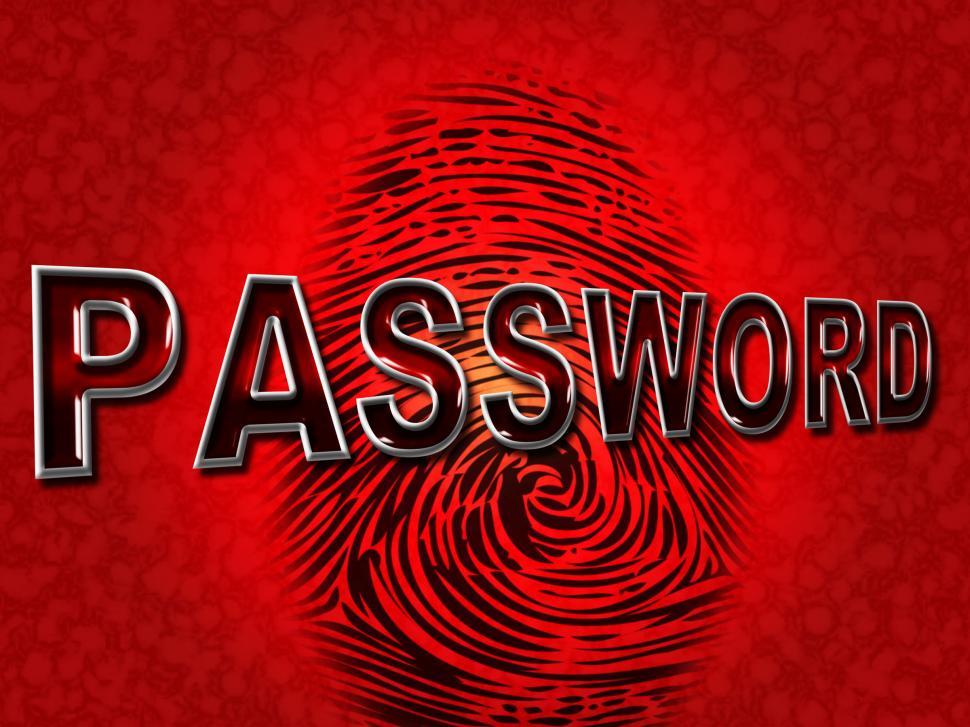 Free Image of Password Fingerprint Shows Log Ins And Accessible 
