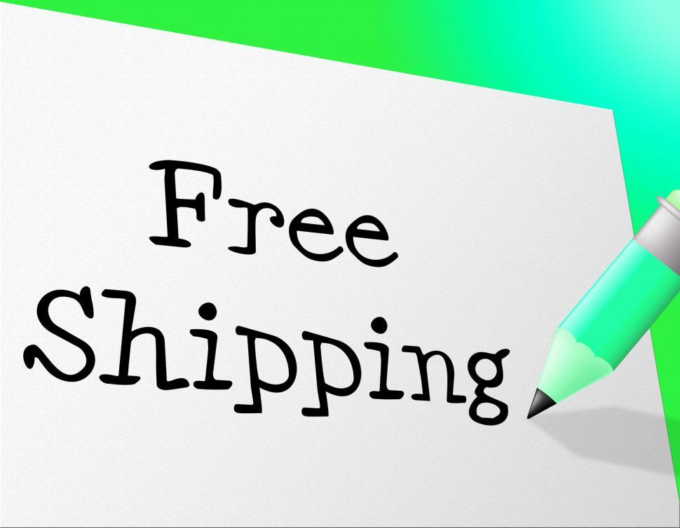 Free Image of Free Shipping Indicates No Cost And Delivery 