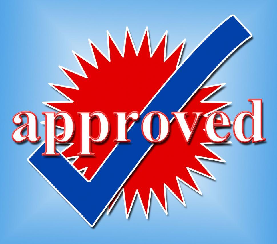 Free Image of Approved Tick Indicates Check Yes And Assured 