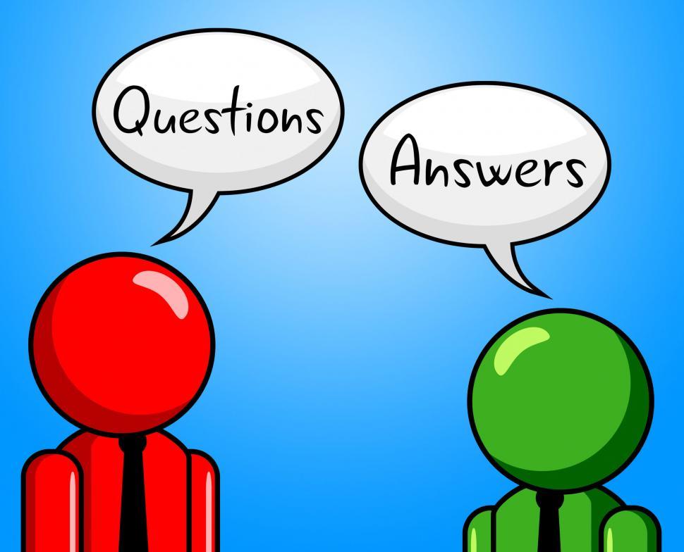 Download Free Stock Photo of Questions Answers Indicates Questioning Asked And Assistance 
