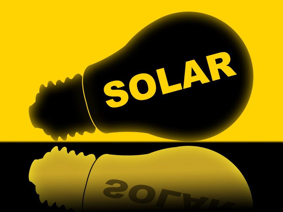 Free Image of Solar Power Represents Energy Source And Electricity 