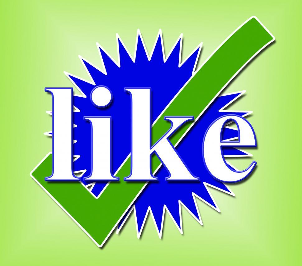 Free Image of Like Tick Means Social Media And Check 