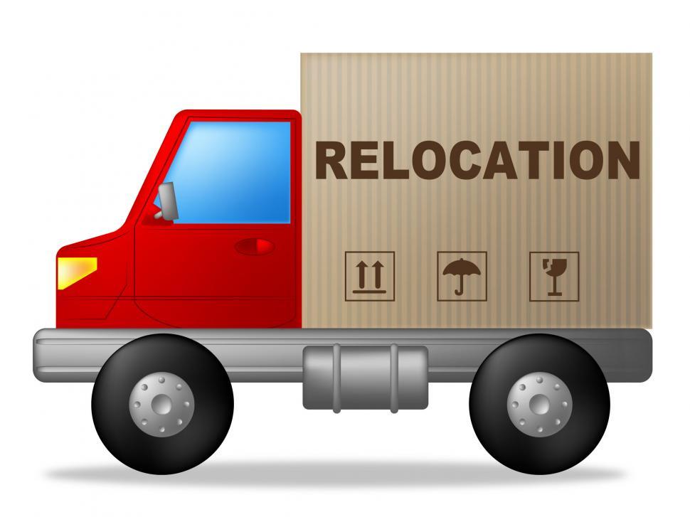 Free Image of Relocation Truck Indicates Buy New Home And Delivery 