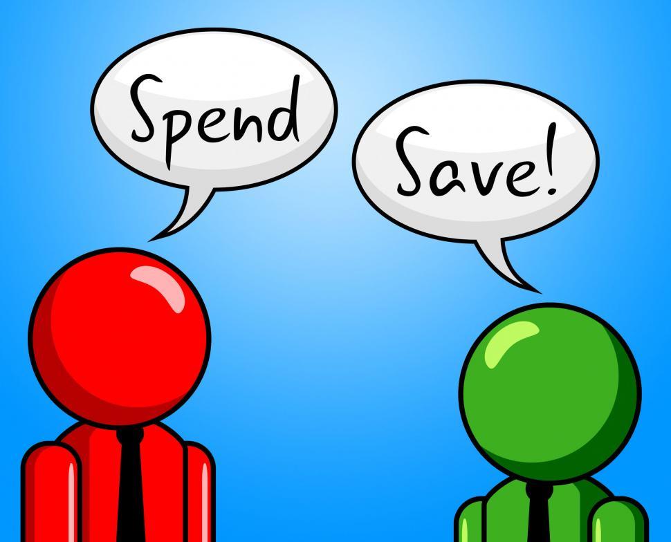 Free Image of Spend Save Indicates Purchasing Finances And Saved 