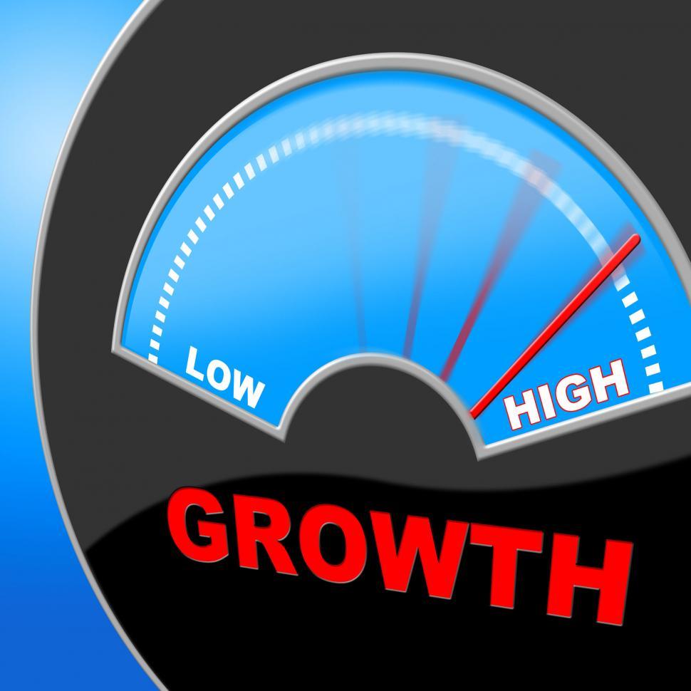Free Image of High Growth Means Gain Increase And Rise 