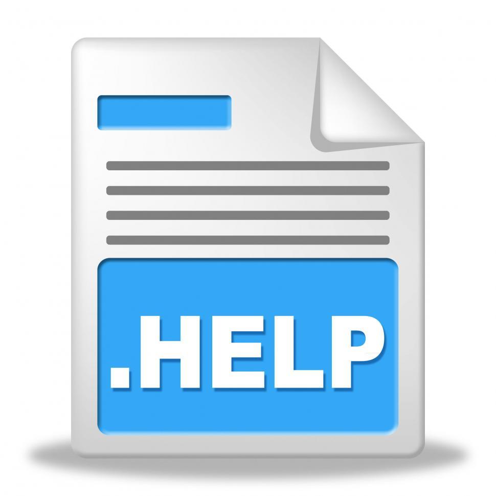Free Image of Help File Means Paperwork Correspondence And Document 