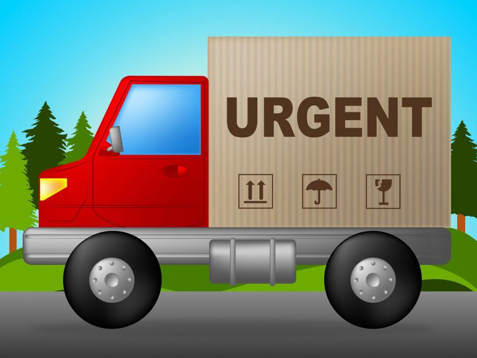 Free Image of Urgent Delivery Shows Priority Speedy And Deadline 