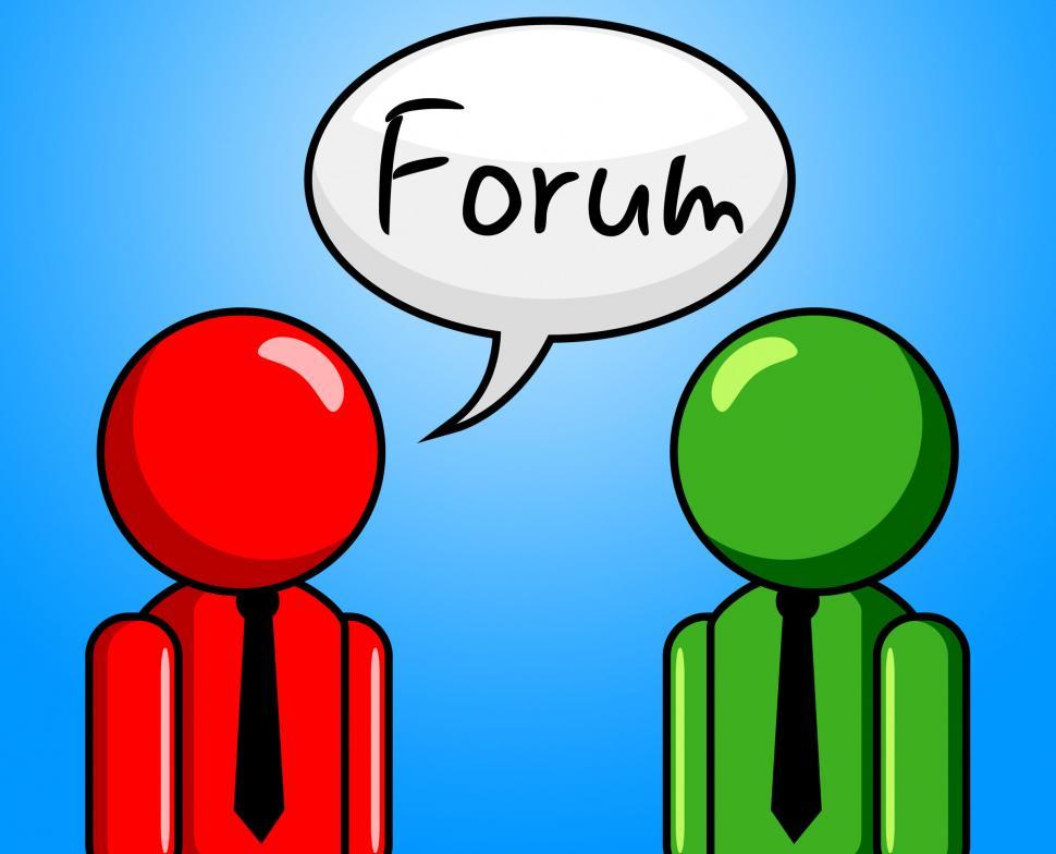 Free Image of Online Forum Represents Social Media And Communication 