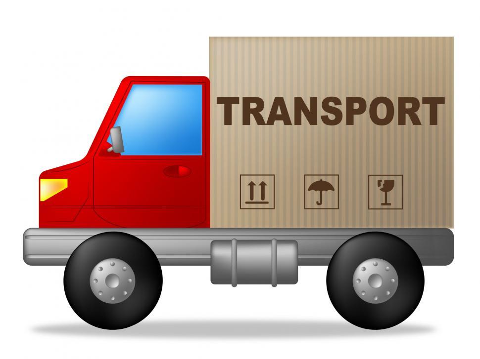 Free Image of Transport Truck Represents Sign Lorry And Delivery 