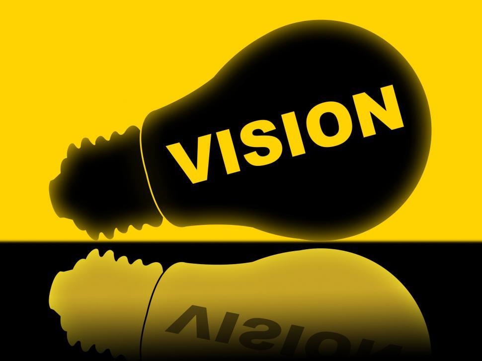 Free Image of Vision Lightbulb Indicates Plans Plan And Target 