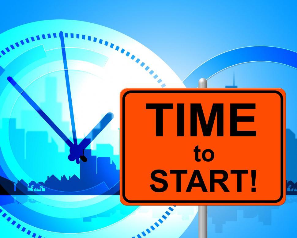 Free Image of Time To Start Represents At The Moment And Go 