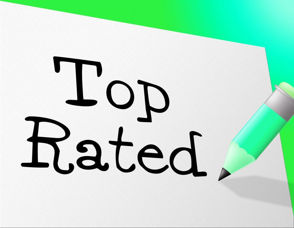 Free Image of Top Rated Means Number One And Best 
