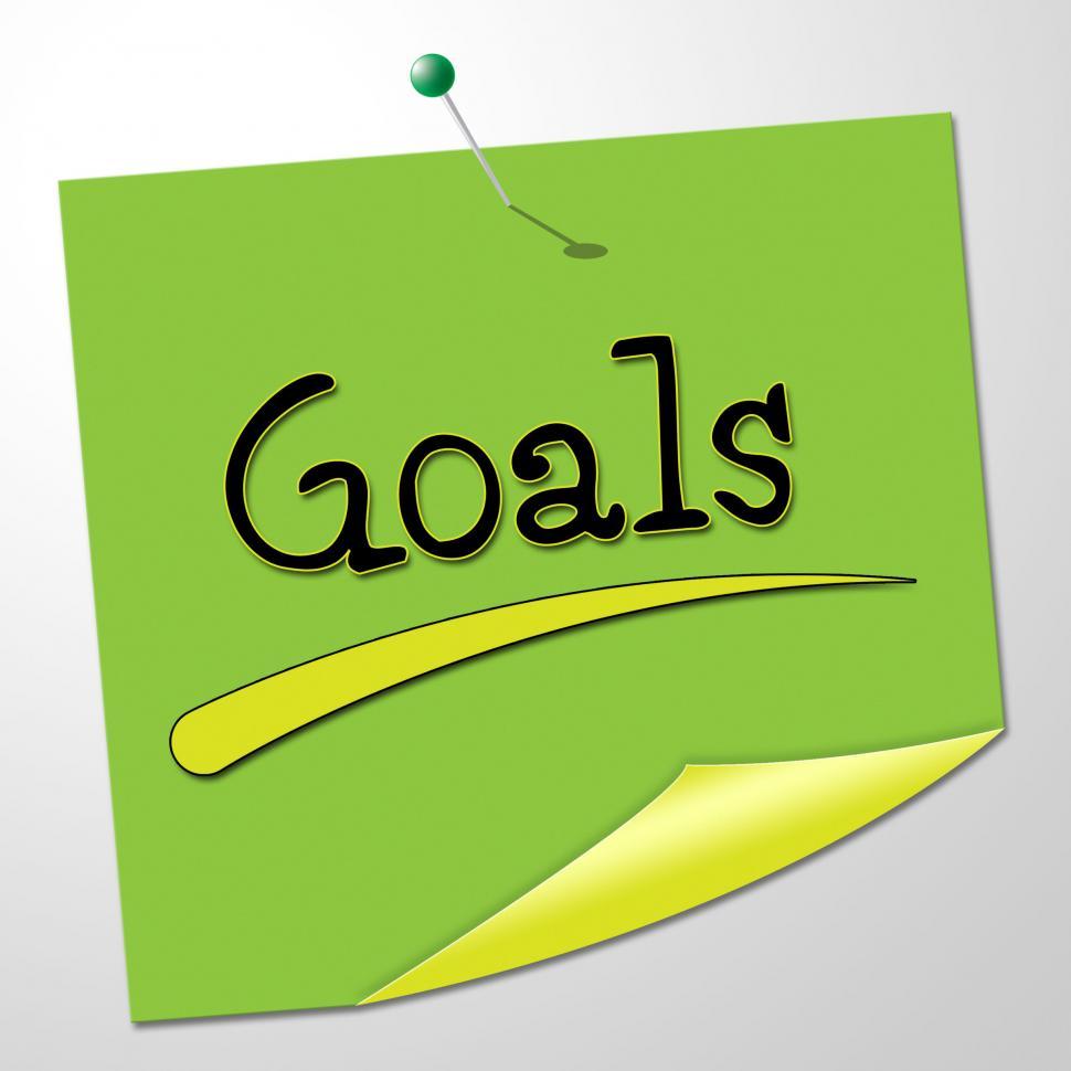 Free Image of Goals Note Shows Aspire Message And Targeting 