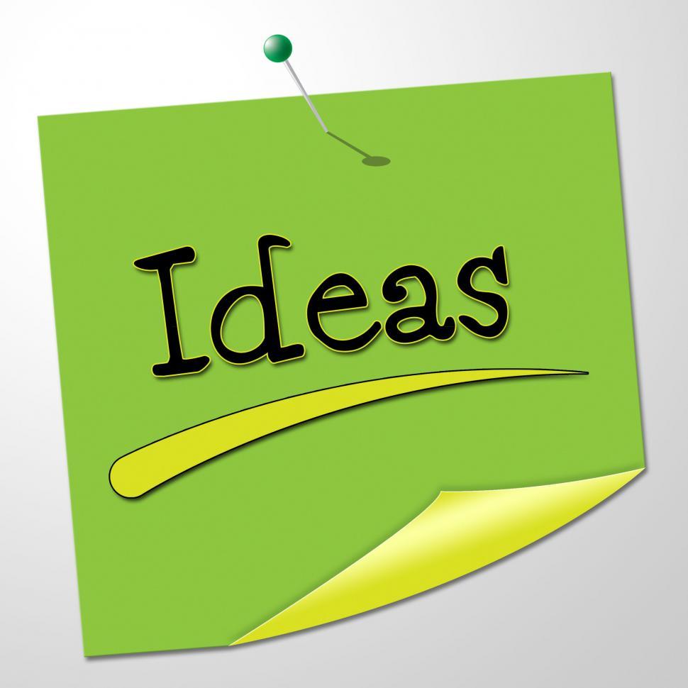 Free Image of Ideas Note Means Creative Messages And Conception 