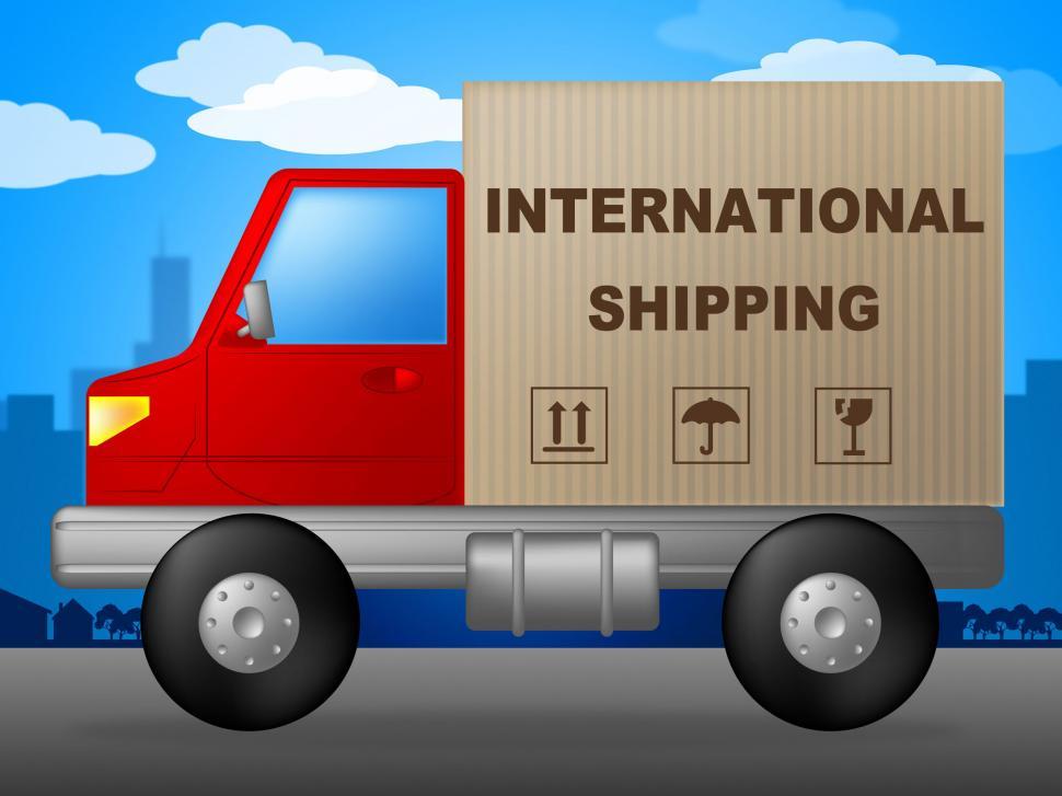 Free Image of International Shipping Indicates Across The Globe And Countries 