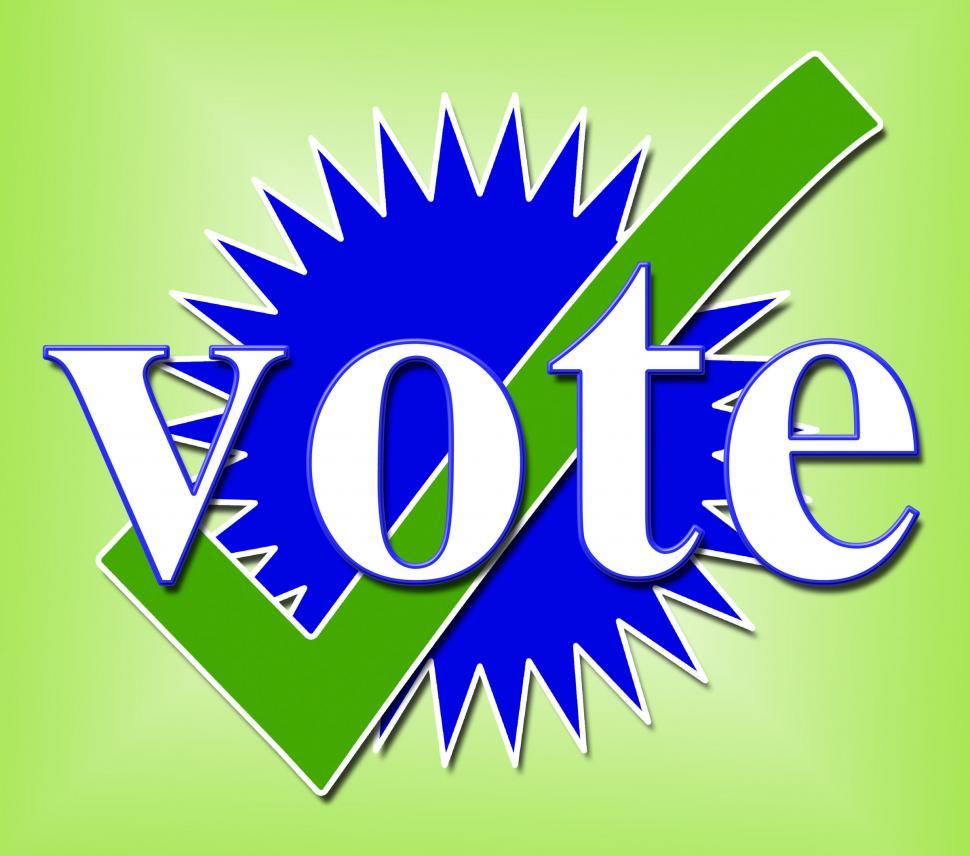 Free Image of Vote Tick Means All Right And Ok 