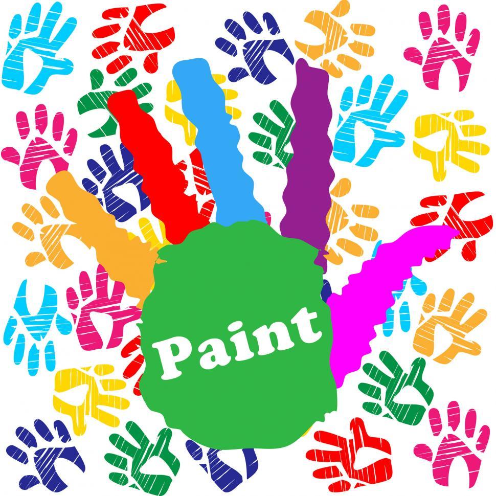 Free Image of Kids Paint Shows Child Human And Creativity 