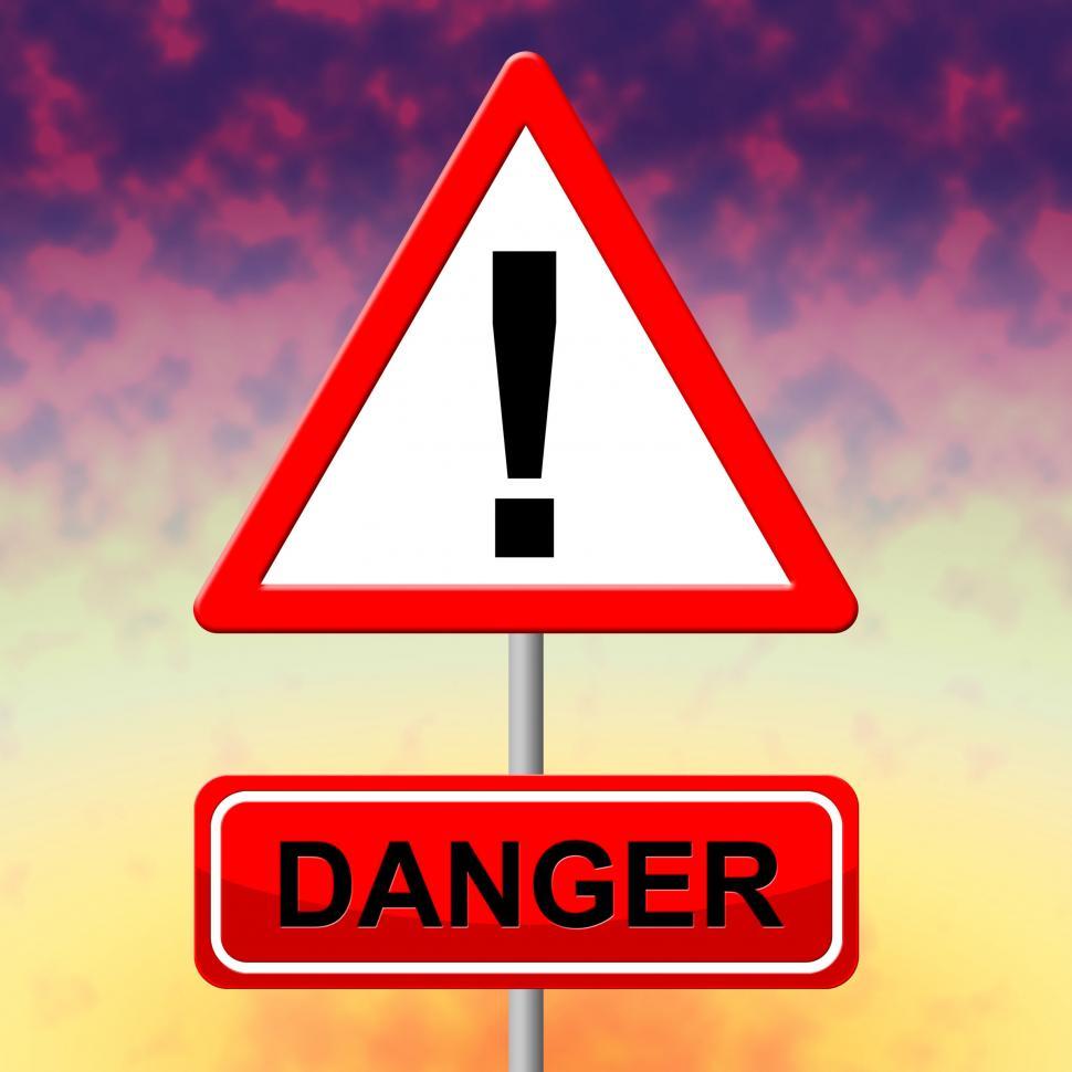 Free Image of Danger Sign Indicates Hazard Caution And Placard 