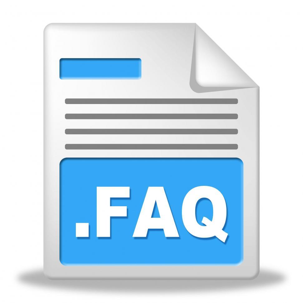Free Image of Faq File Shows Frequently Asked Questions And Administration 