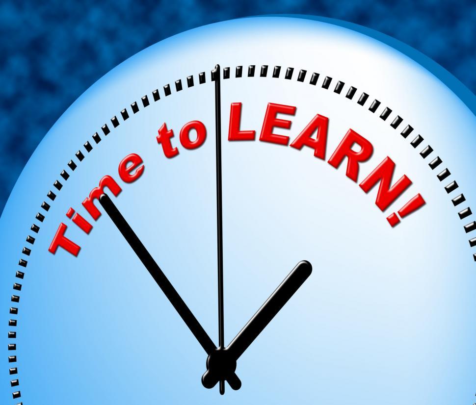 Free Image of Time To Learn Shows Right Now And Develop 