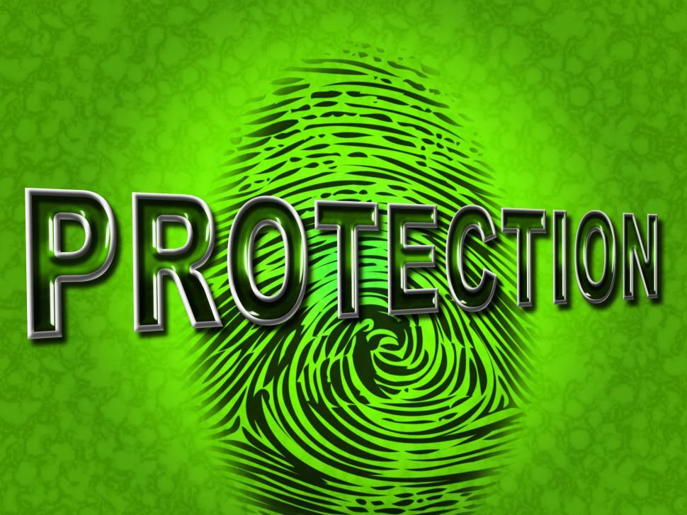 Free Image of Protection Fingerprint Indicates Password Login And Private 