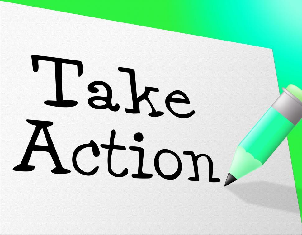 Free Image of Take Action Means At The Moment And Active 