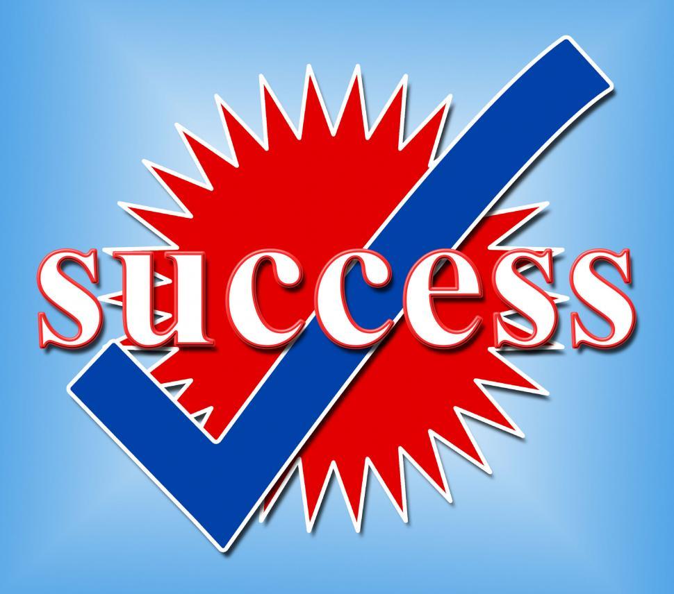 Free Image of Success Tick Means Resolution Victor And Yes 