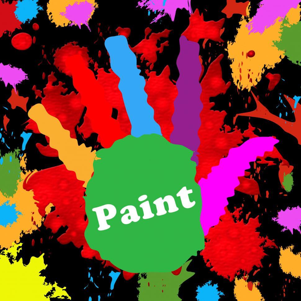 Free Image of Kids Paint Indicates Spectrum Watercolor And Multicolored 