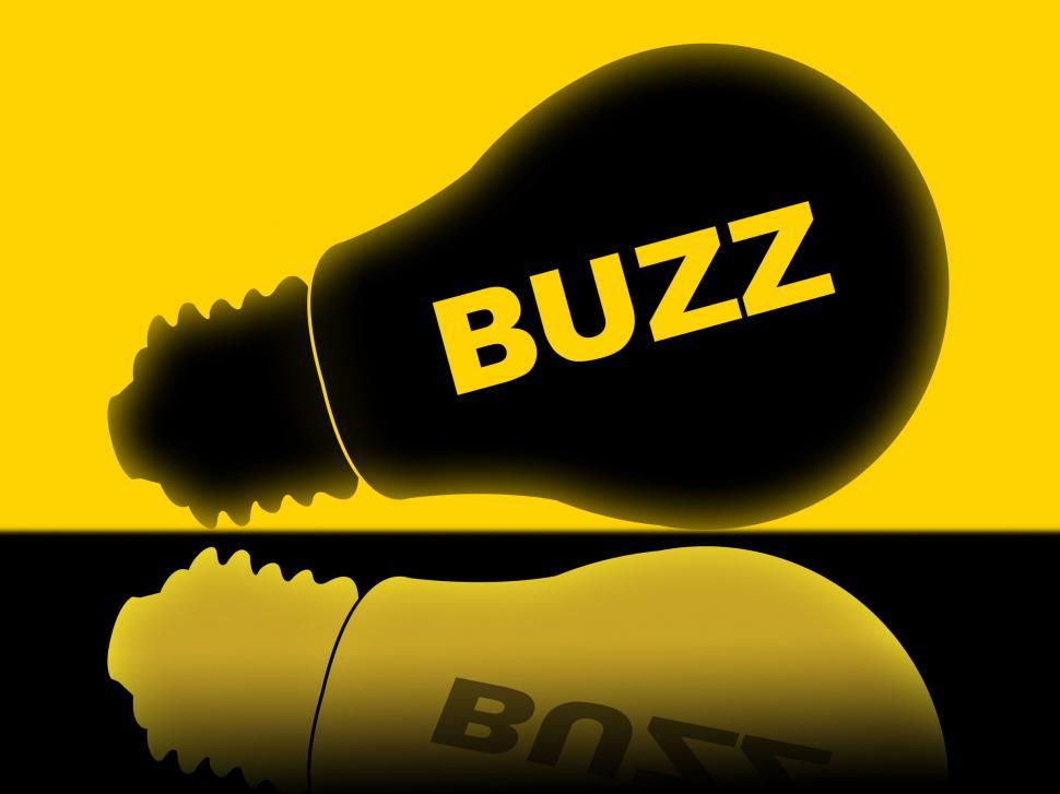Free Image of Buzz Lightbulb Indicates Popularity Publicity And Visibility 