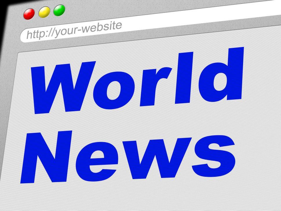 Free Image of World News Indicates Newsletter Info And Globalize 