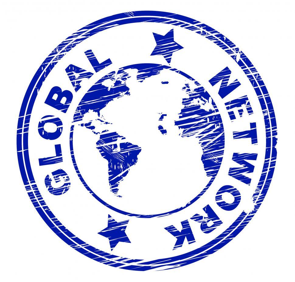 Free Image of Global Network Shows Social Media Marketing And Community 