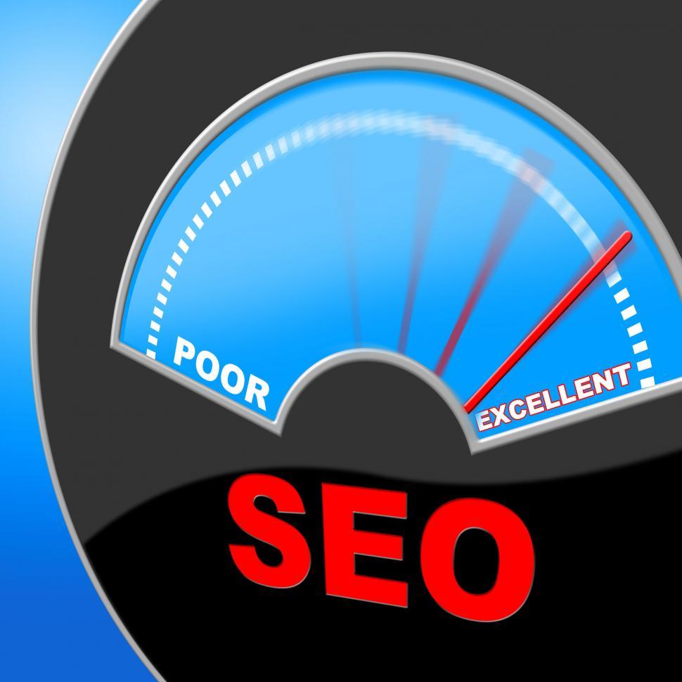 Download Free Stock Photo of Excellent Seo Represents Search Excellence And Quality 