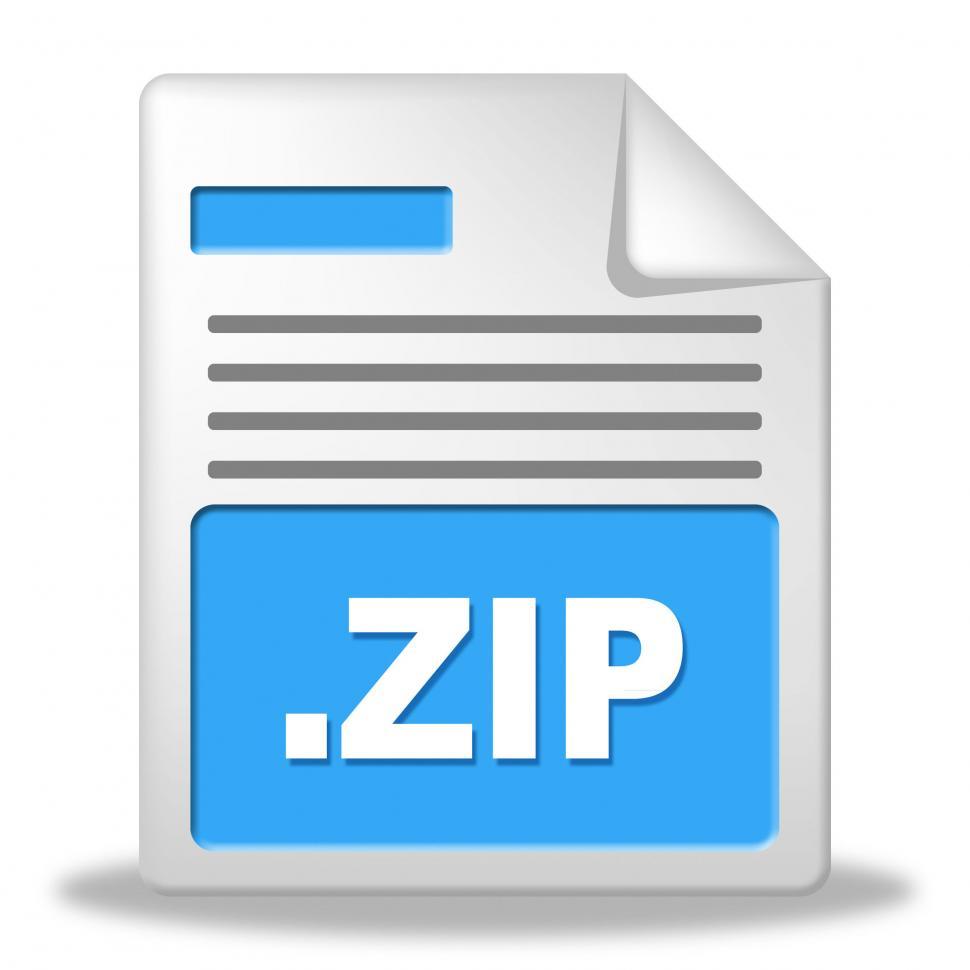 Free Image of Zip File Represents Fact Organize And Files 