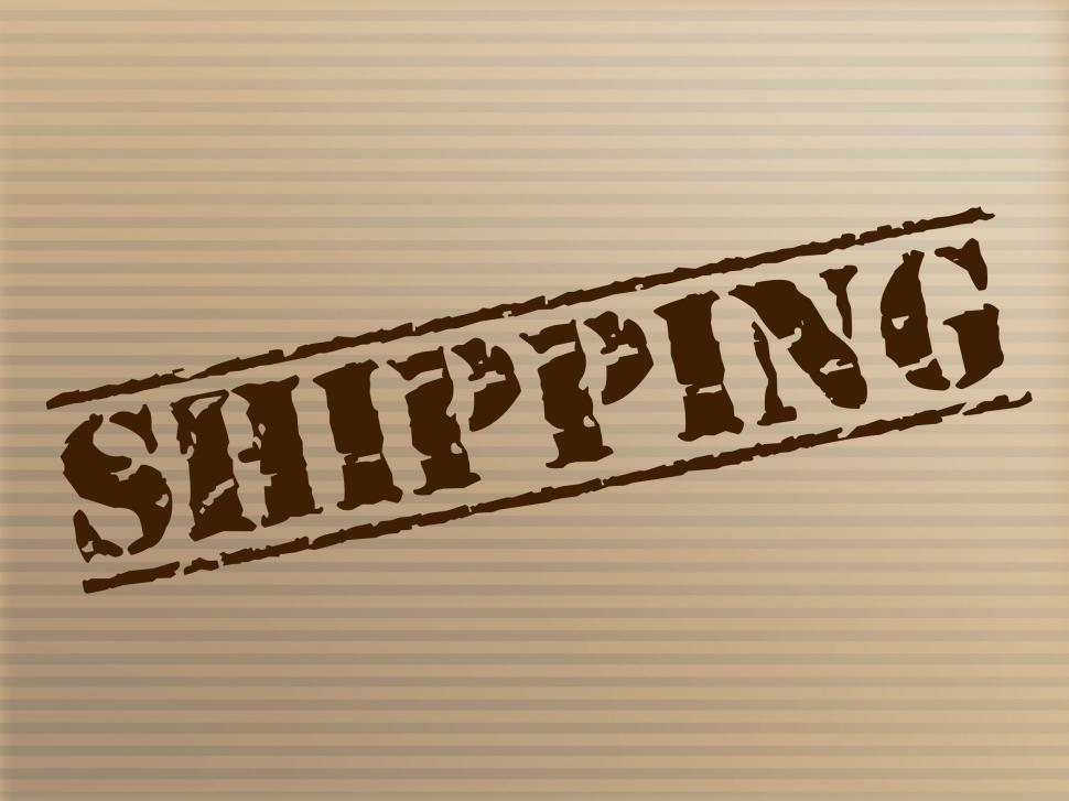 Free Image of Shipping Stamp Indicates Package Imprint And Mark 