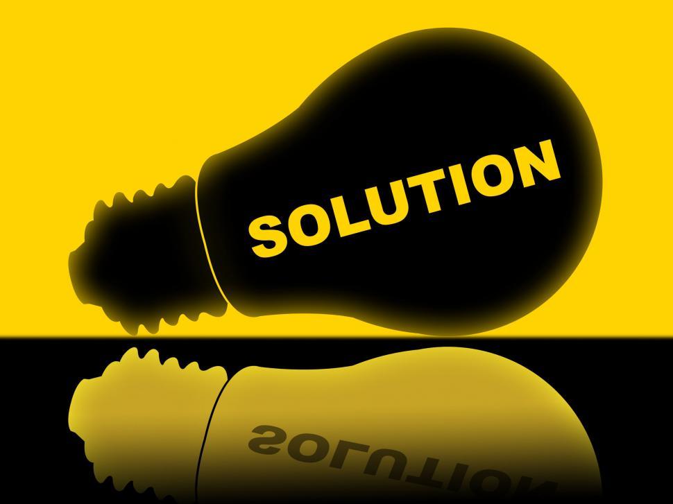 Free Image of Solution Lightbulb Represents Solutions Success And Solved 