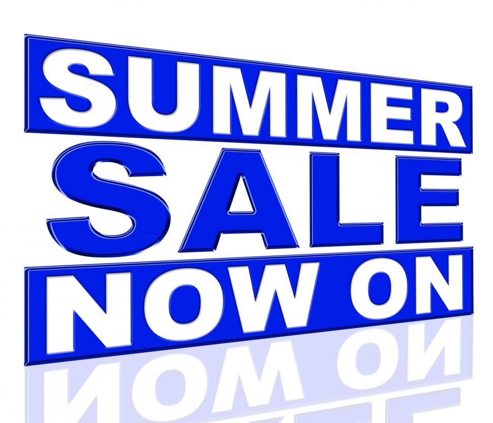Free Image of Summer Sale Means At This Time And Clearance 