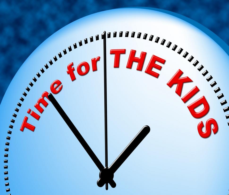 Free Image of Time For Kids Represents Just Now And Child 