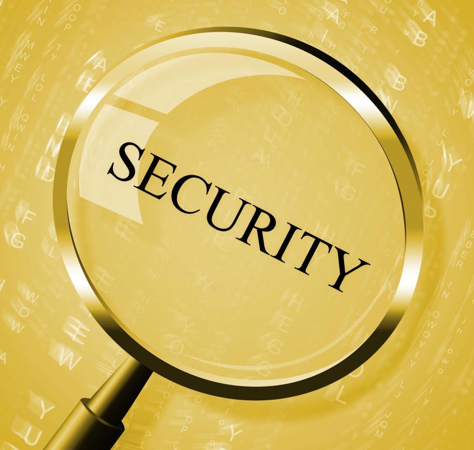 Free Image of Security Magnifier Indicates Magnifying Secured And Searches 
