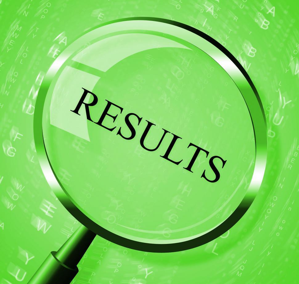 Free Image of Results Magnifier Means Success Magnifying And Score 
