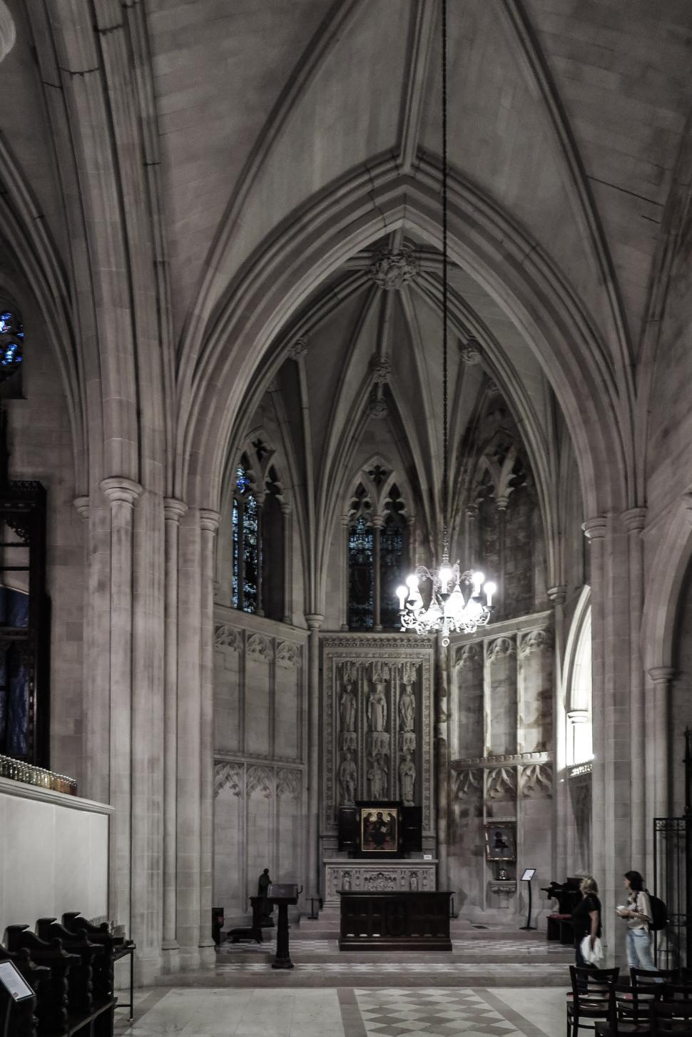 Free Image of Gothic cathedral interior 