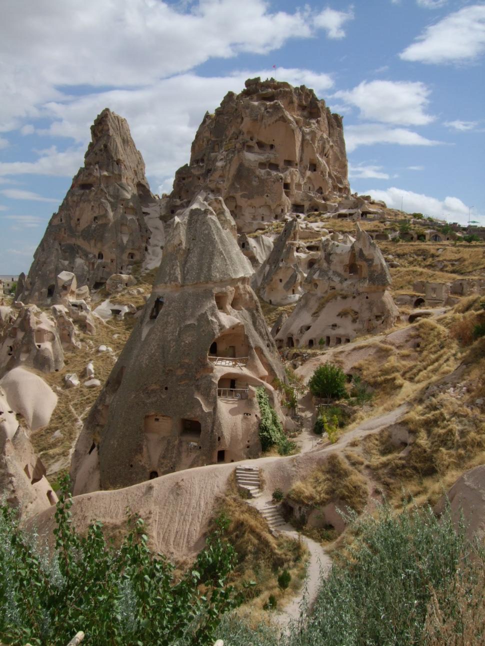 Free Image of Beautiful wide landscape from Cappadocia in Turkey  