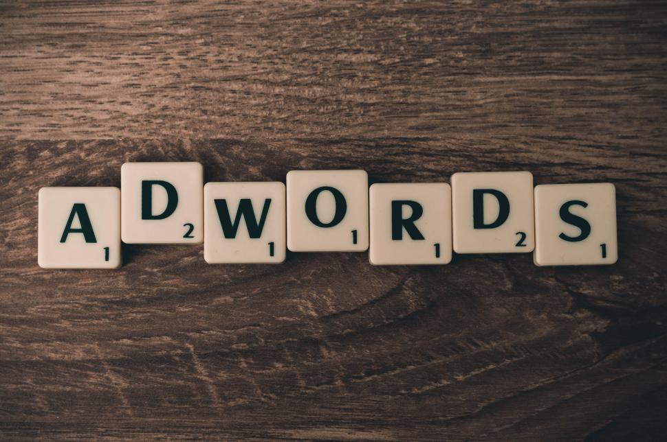 Free Image of Adwords spelled out 
