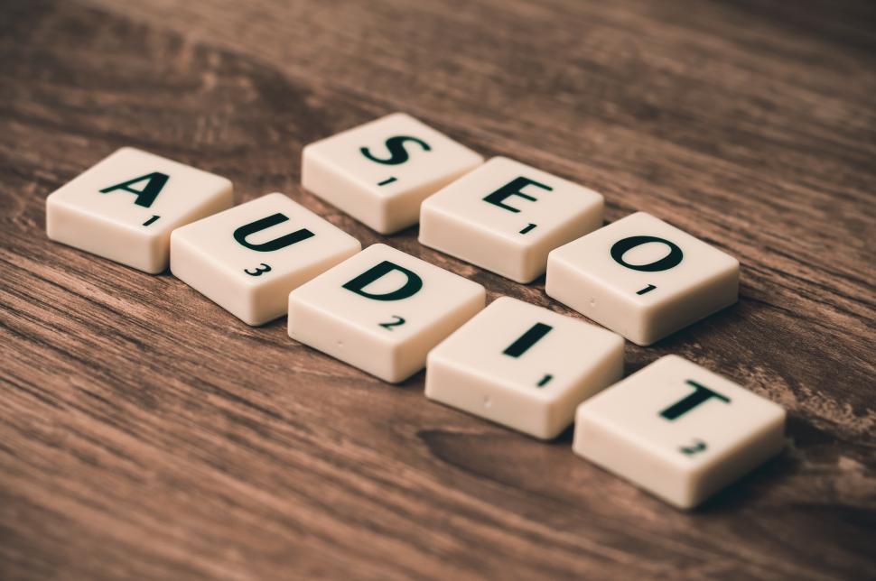 Free Image of SEO AUDIT spelled out 