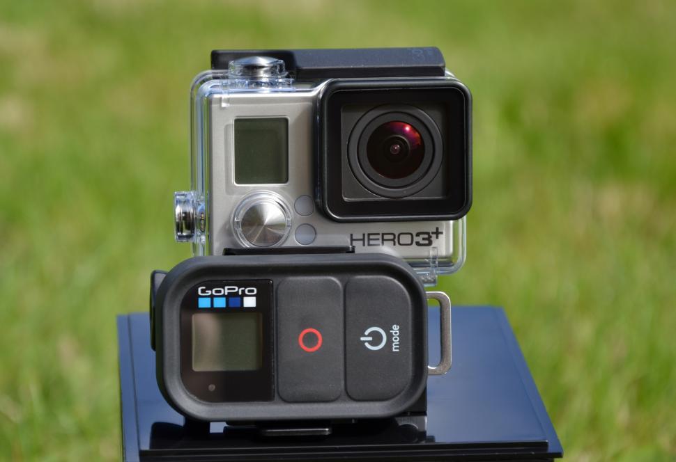 Free Image of GoPro action camera on mount 