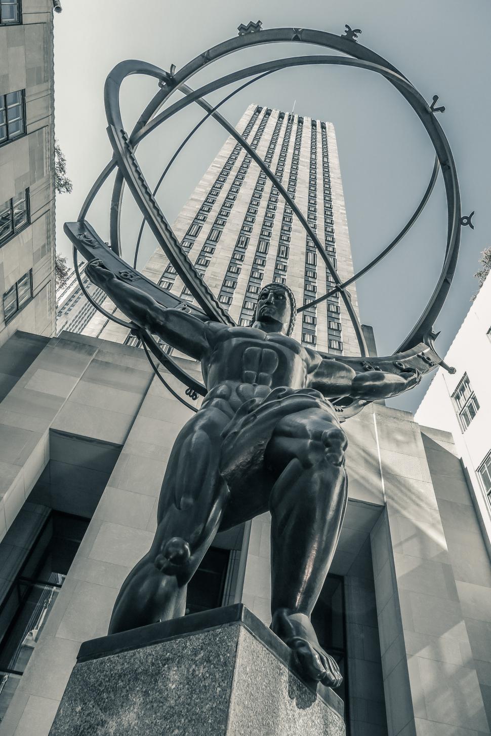 Download Free Stock Photo of Statue of Atlas at Rockefeller Center 