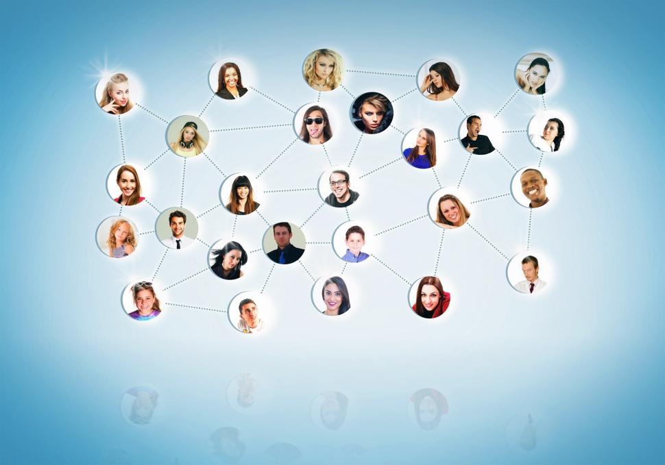 Download Free Stock Photo of A Network of People - Networking Concept 