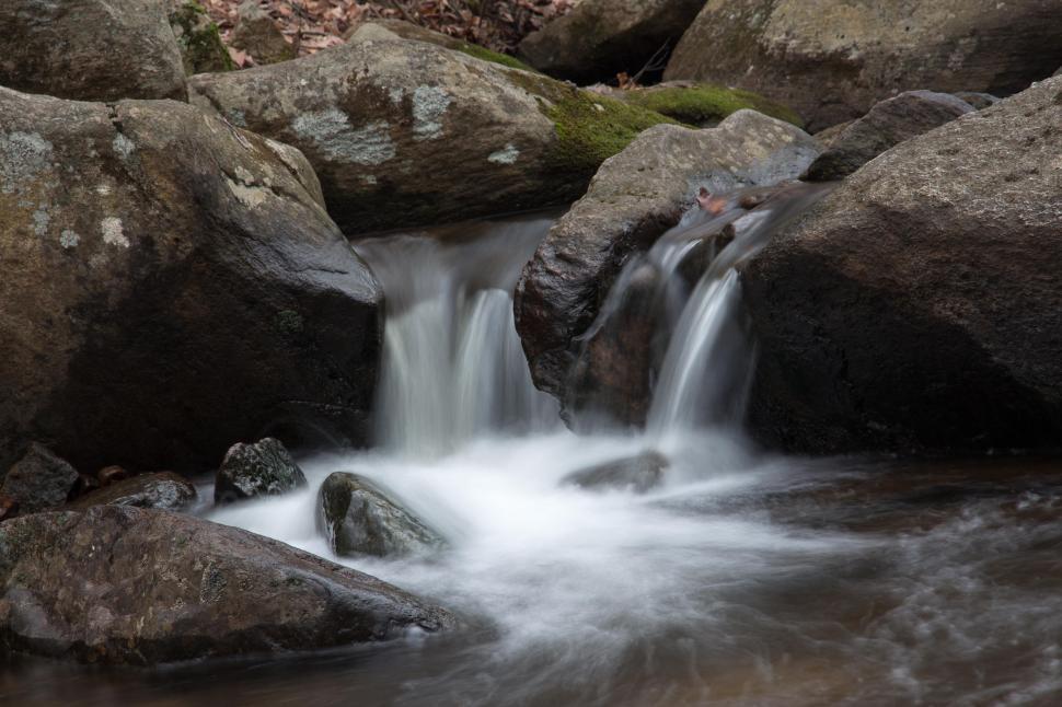 Free Image of Small Waterfall at Hacklebarney State Park 